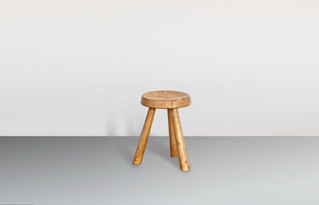 Three-legged stool - pierre jeanneret chandigarh furniture le 