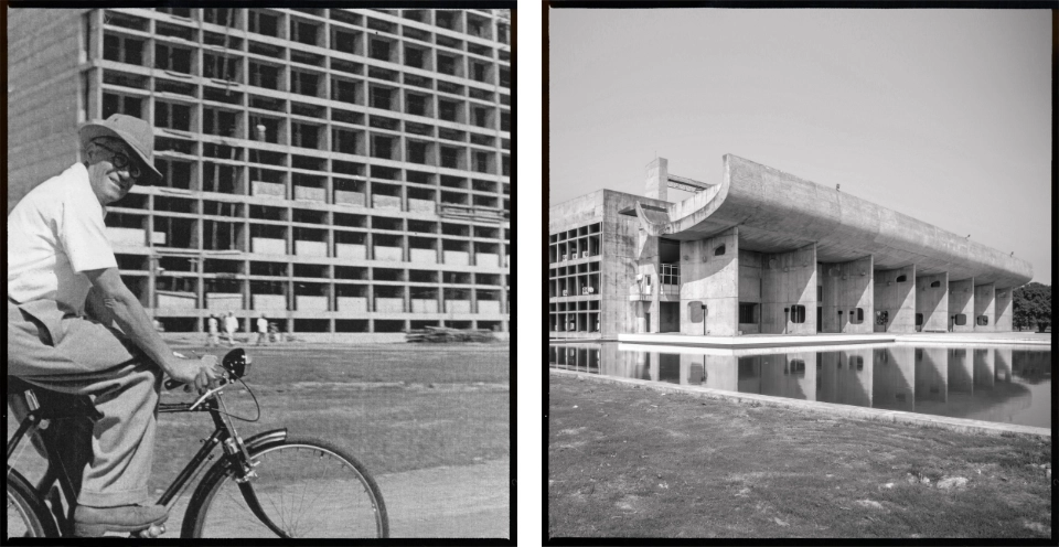 jeanneret-on-a-bicycle-chandigarh-secretariat-building